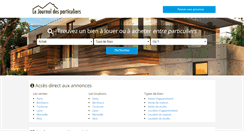 Desktop Screenshot of journaldesparticuliers.com